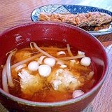 子供もパックパク！鰯団子の味噌汁